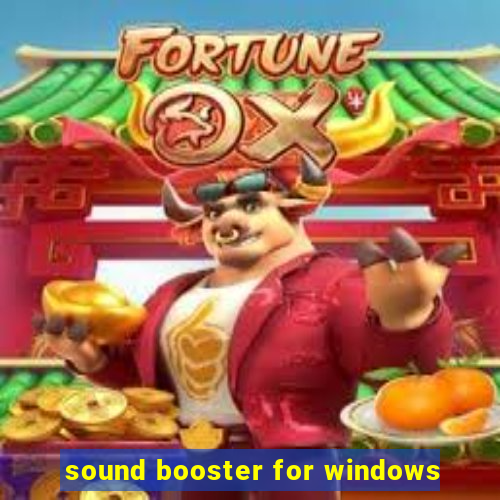 sound booster for windows